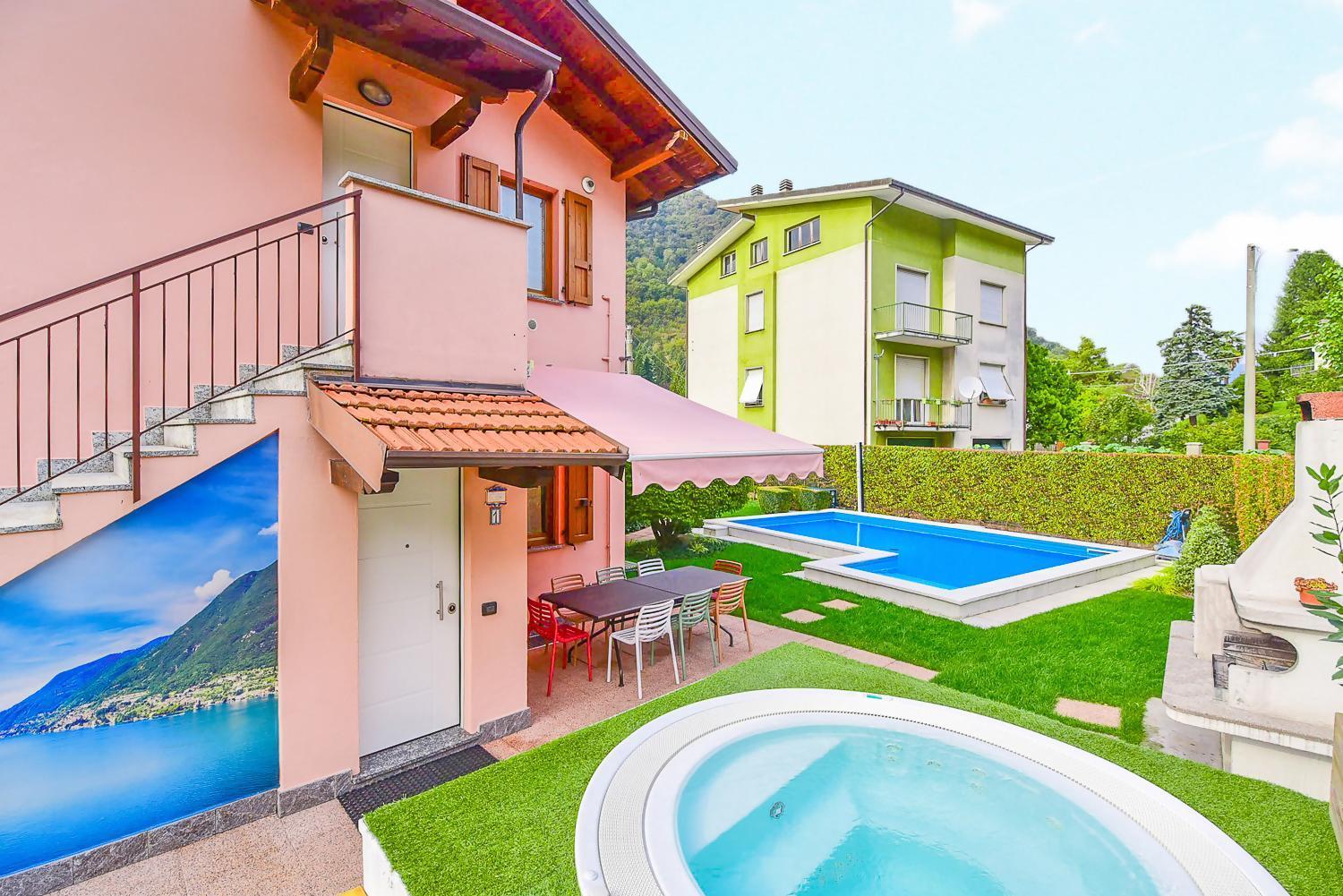 Jane E Jolie Holiday Home Private Swimming Pool Valbrona Bagian luar foto